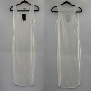 3For$20 Fashion Nova Racerback All you Need White Maxi Dress Size: Small